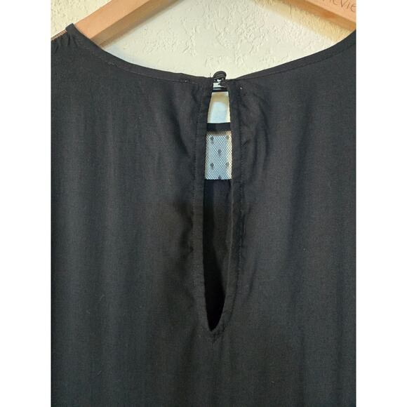 Abercrombie and Fitch Black Nordic Embroidered Dress Size Small - Picture 5 of 11